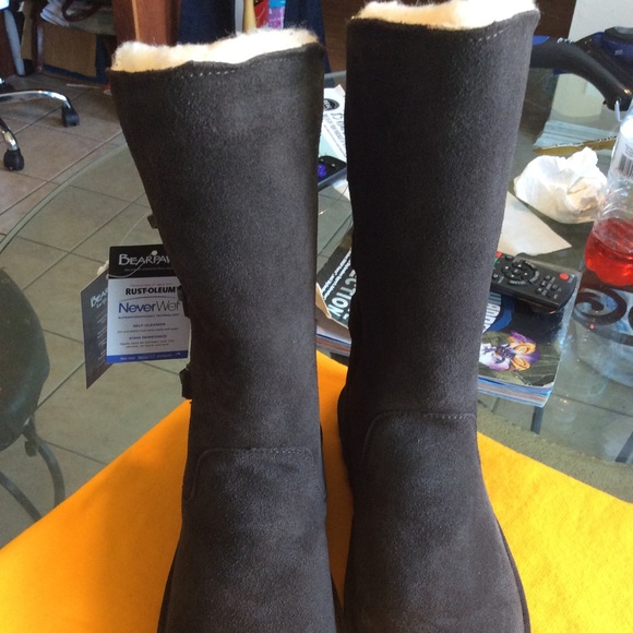 BearPaw Jenna Dark Brown Suede Boots Size 10/41, NWT (NWOB) - Picture 3 of 15